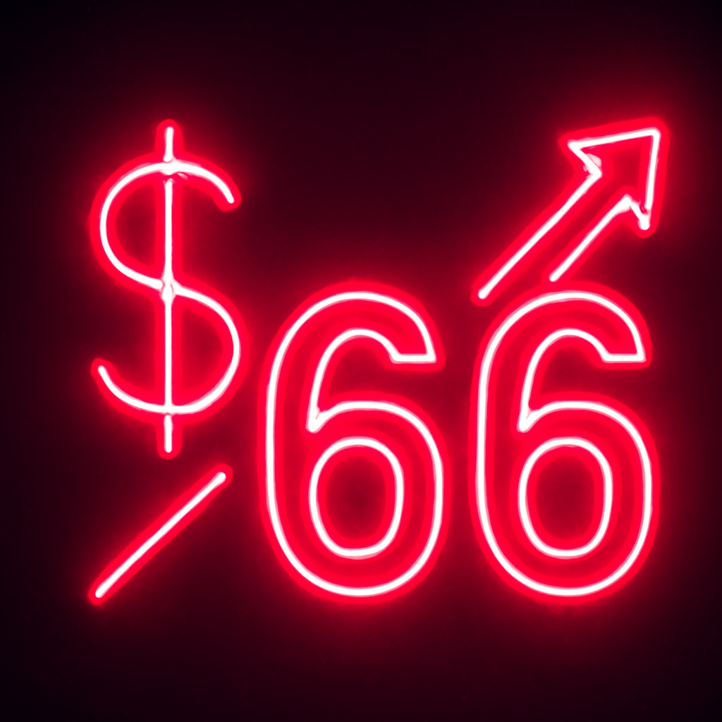 A badge representing 66 Lottery Notices.