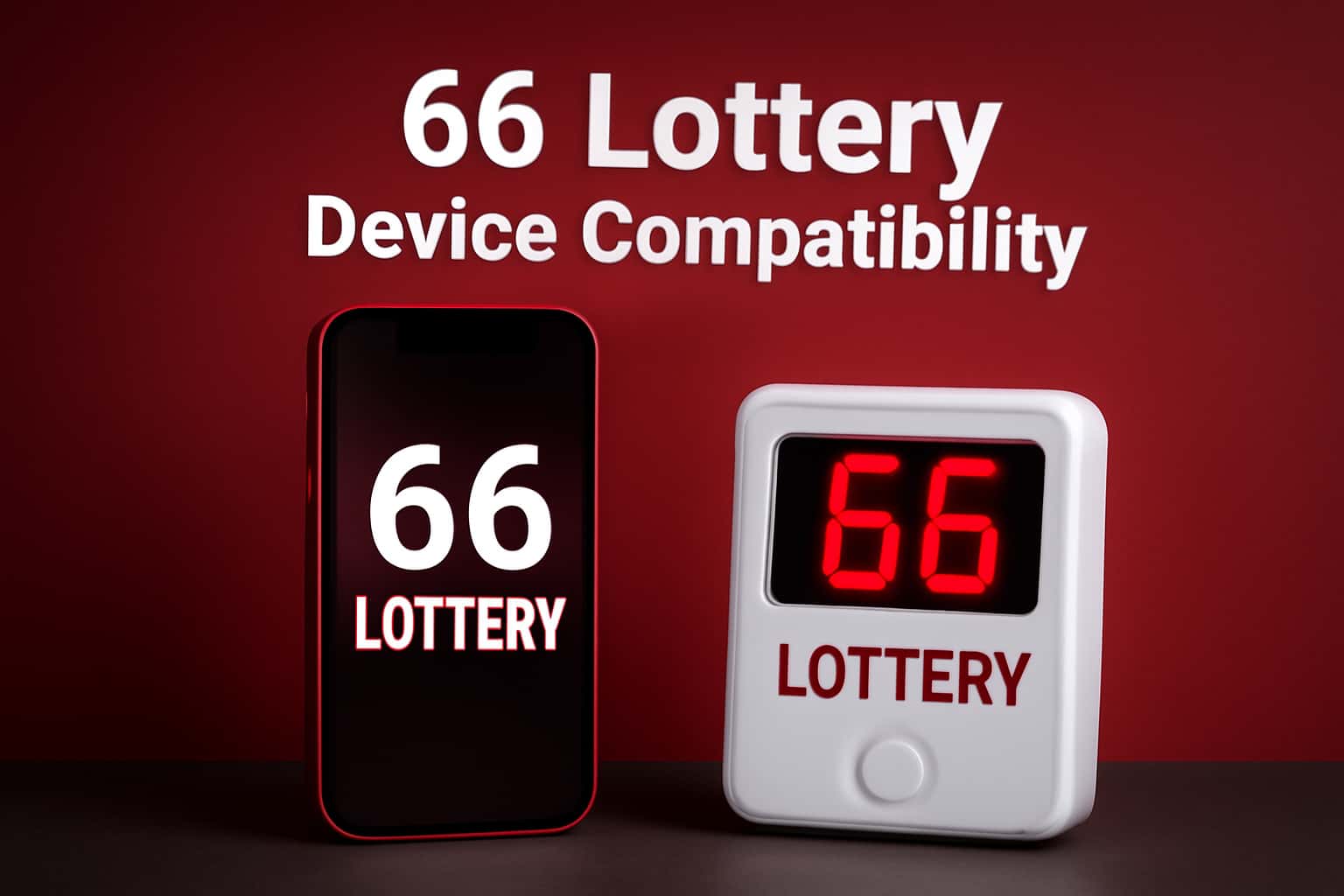 A futuristic representation of device compatibility for 66 Lottery.