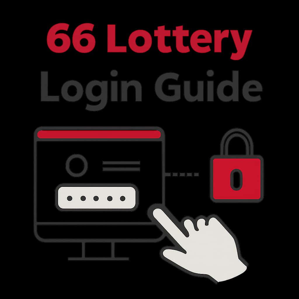 An educational diagram illustrating key aspects of the 66 Lottery Login process.