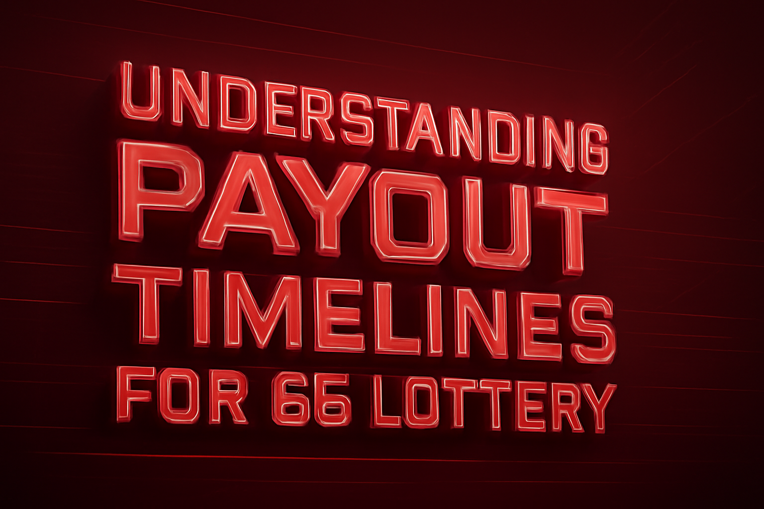 Informational scene depicting navigation tips for the 66 Lottery app.