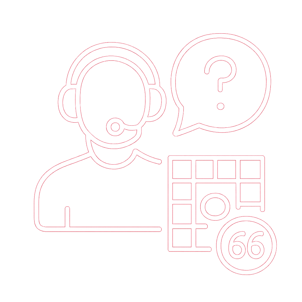 A diagram detailing common login issues and solutions for 66 Lottery.