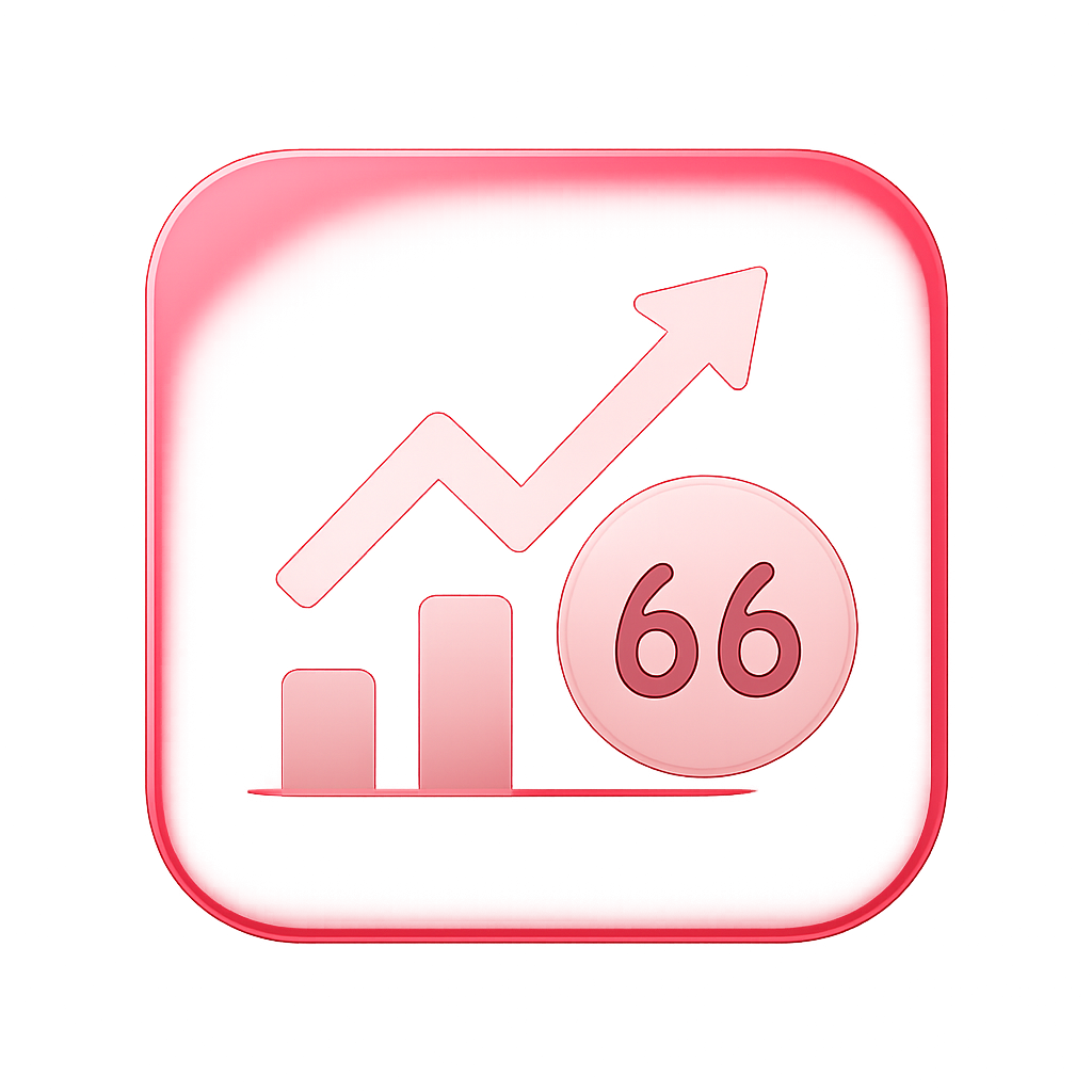 A badge representing troubleshooting help for 66 Lottery.