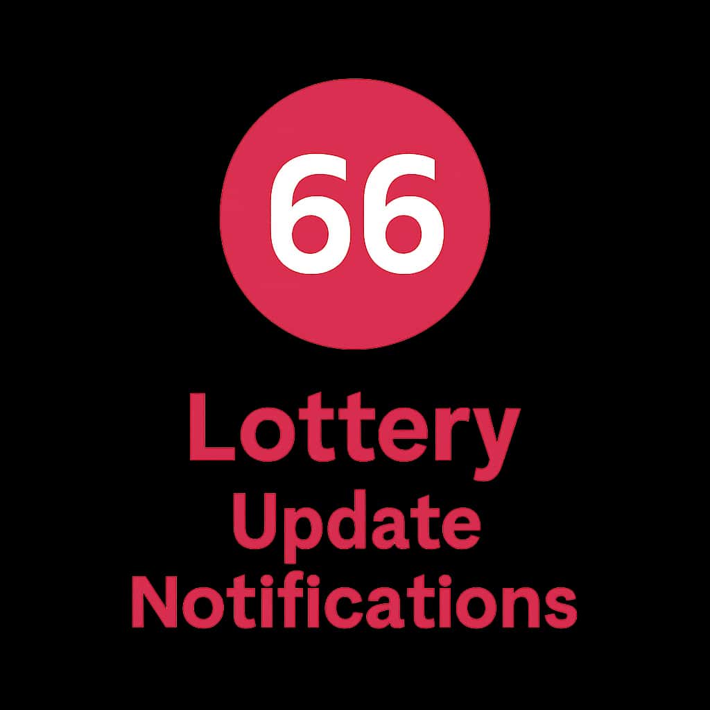 An icon representing 66 Lottery Update Notifications.