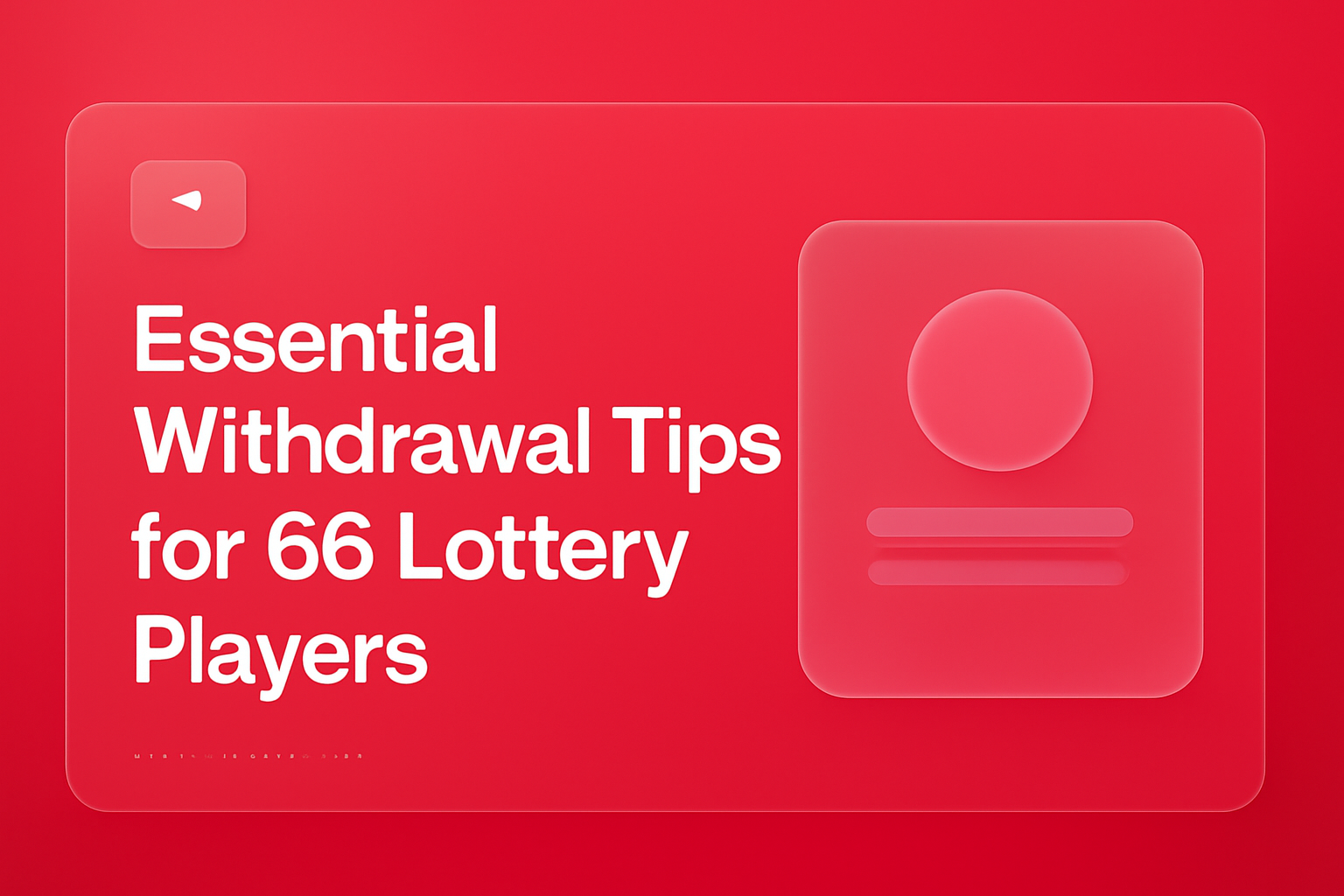 A neutral image depicting the 66 Lottery App Access interface.
