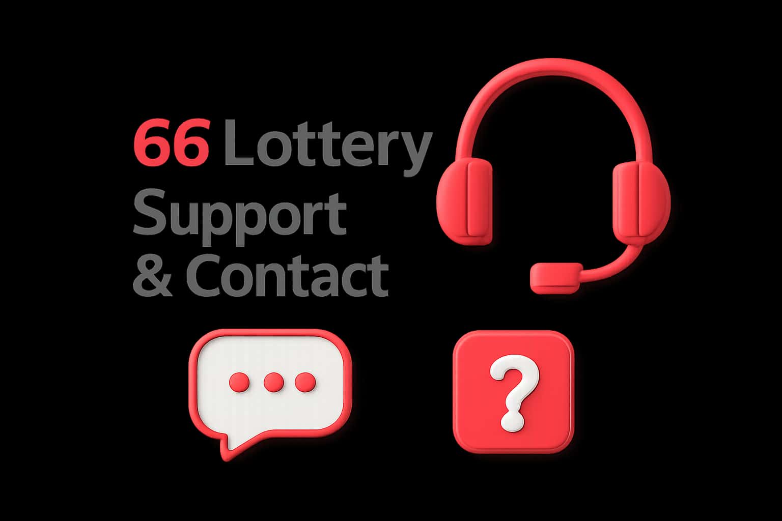 66 Lottery Support & Contact Interface