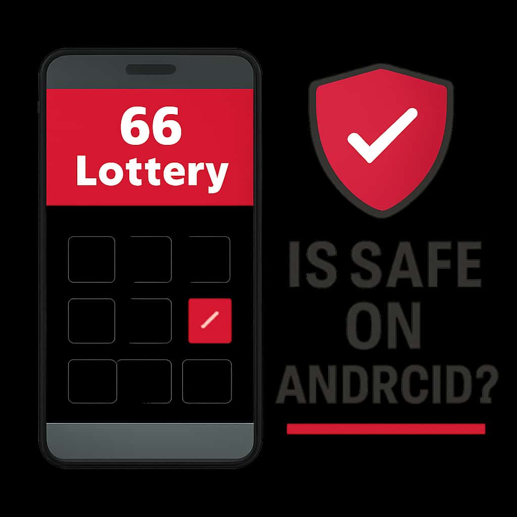 An educational diagram explaining the safety protocols for 66 Lottery on Android.