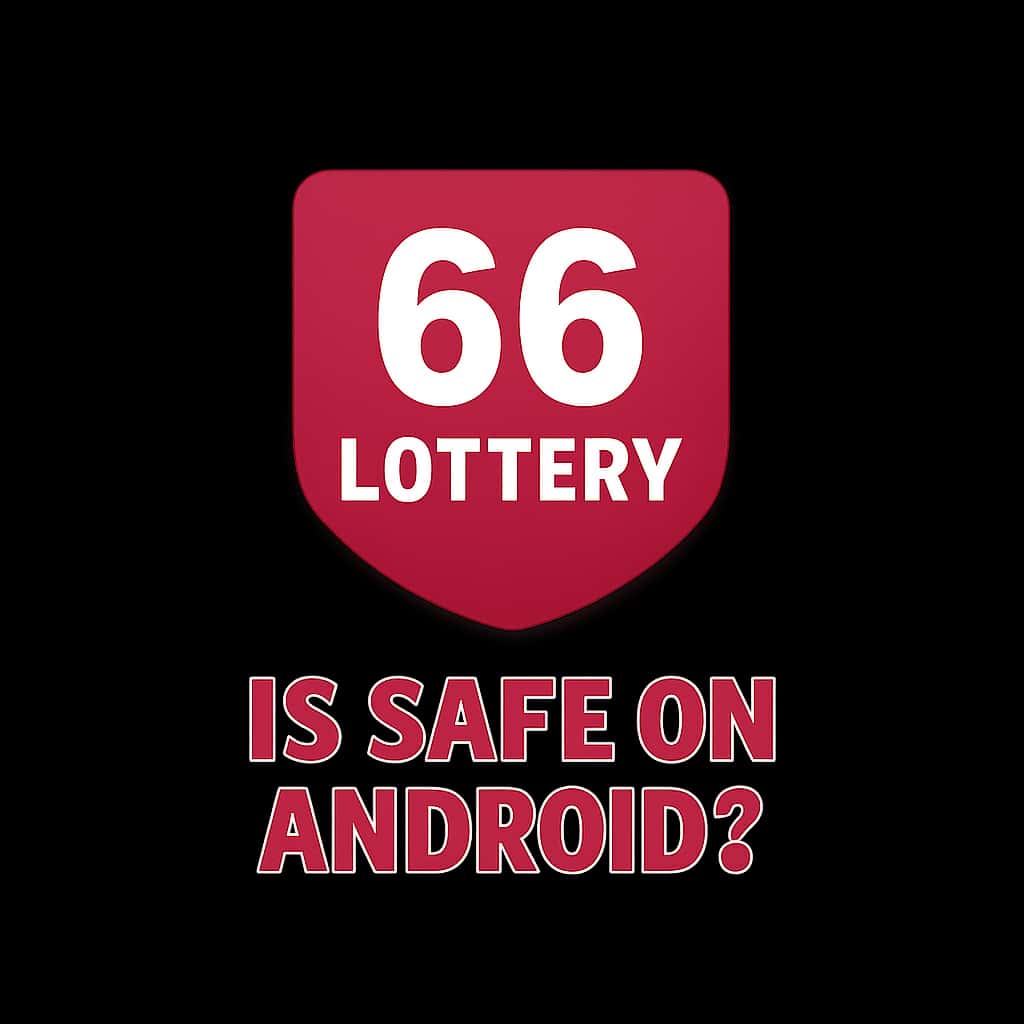 A badge representing the safety of the 66 Lottery app.