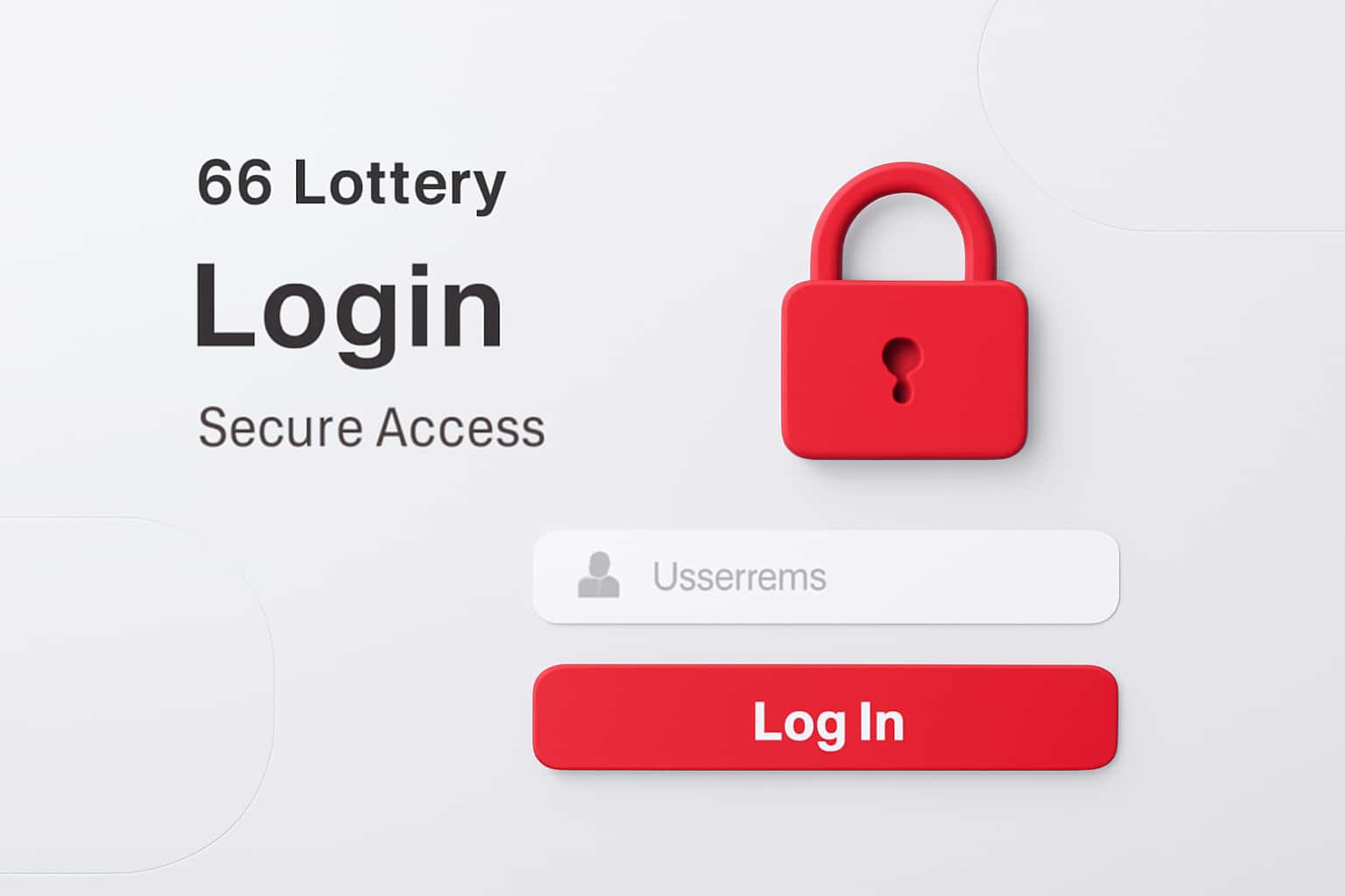 66 Lottery Login - Secure Access Interface