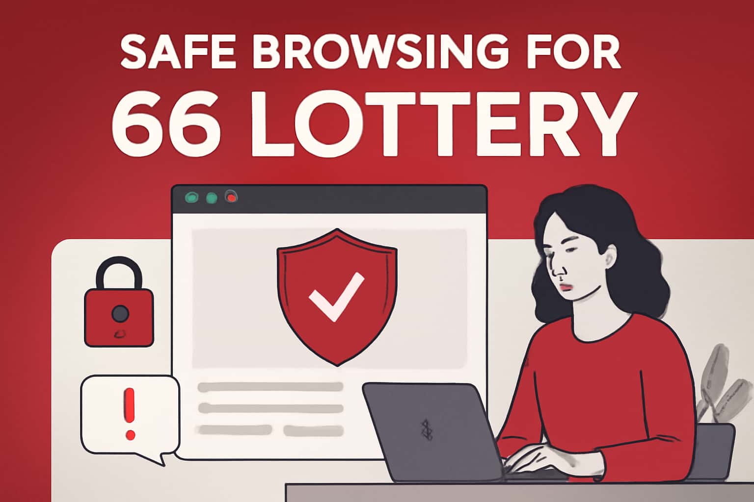 A graphical representation illustrating Safe Browsing for 66 Lottery.