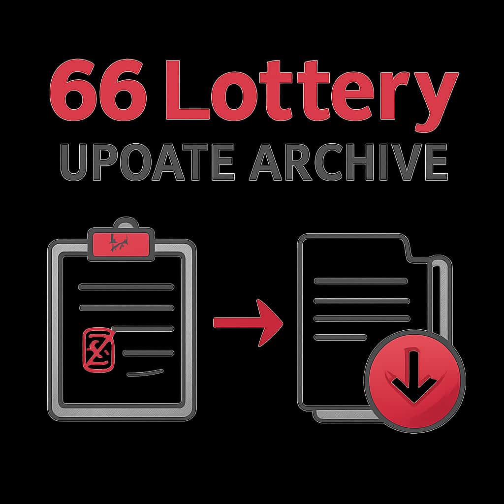 An educational diagram about updates in the 66 Lottery Update Archive.